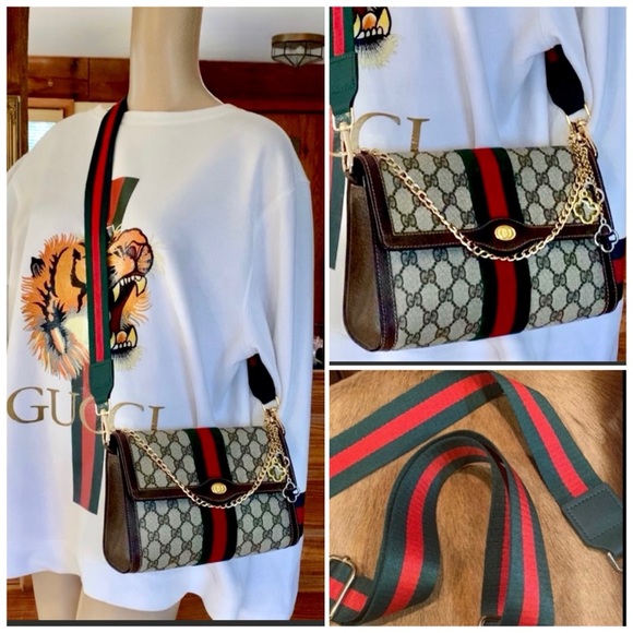 ❗️SOLD❗️GG Supreme❤️ Super Attractive Timeless ❤️EUC Brown MUST HAVE Hard 2 Find - Picture 8 of 14